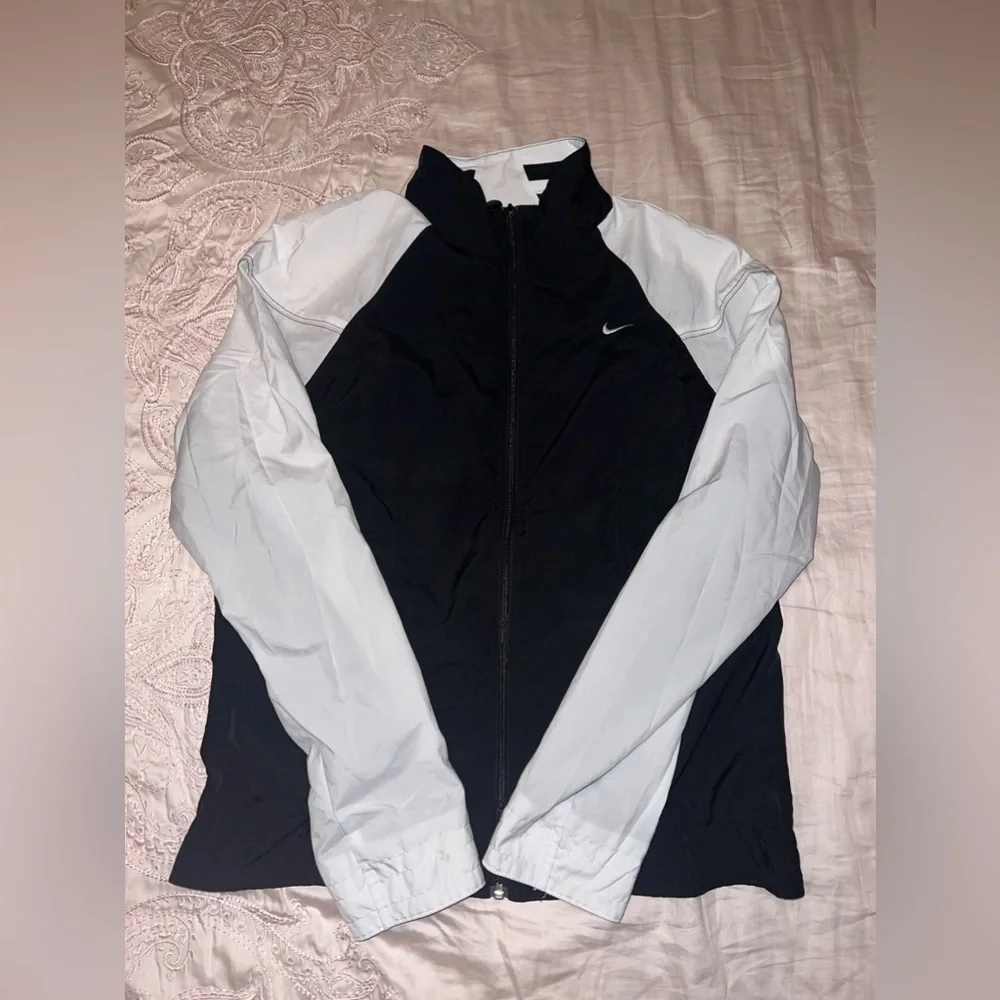 Nike Black White Windbreaker Jacket Size L